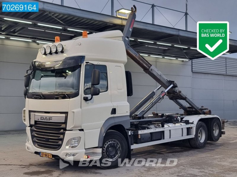 Abrollcontainer типа DAF CF 460 6X2 NL-Truck 26tons Hiab hooklift Liftasche Euro 6, Gebrauchtmaschine в Veghel (Фотография 1)