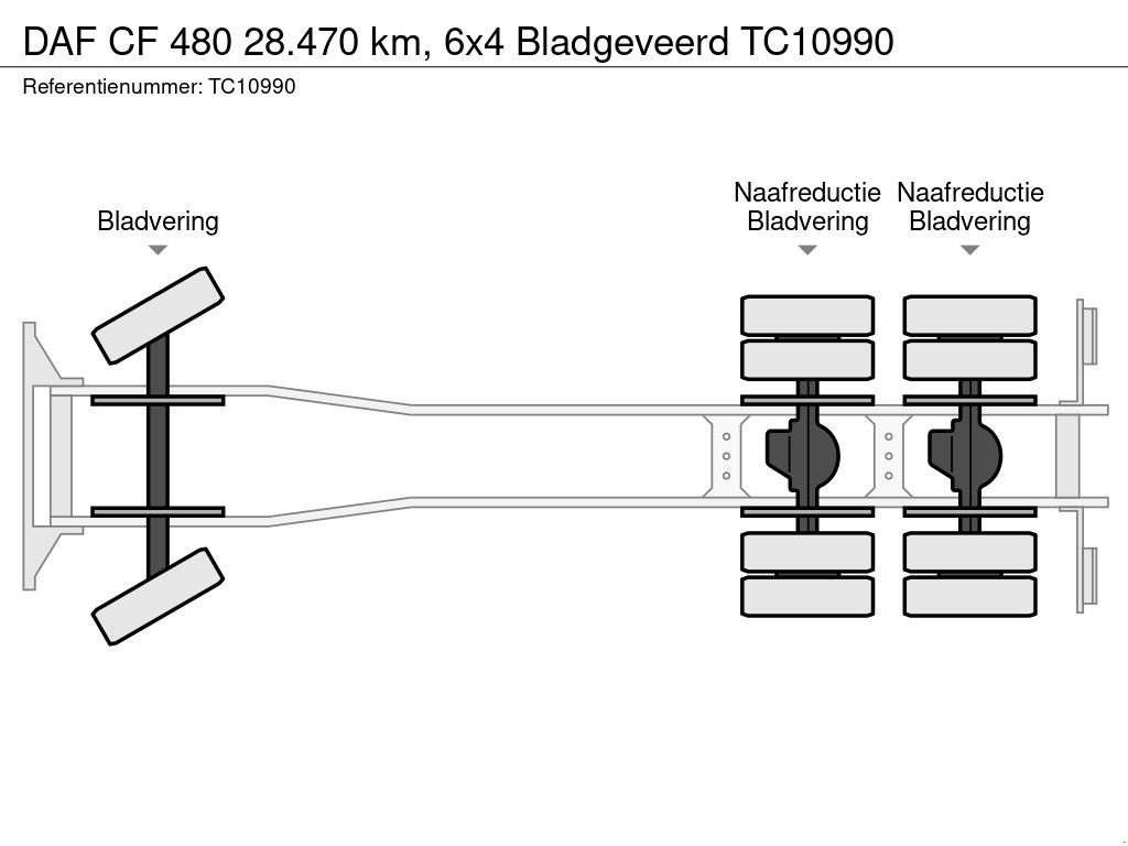 Abrollcontainer Türe ait DAF CF 480 28.470 km, 6x4 Bladgeveerd, Gebrauchtmaschine içinde Apeldoorn (resim 11)