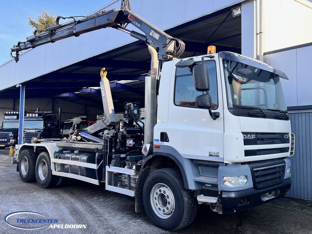 Abrollcontainer tip DAF CF 85.410 ATE, Hiab 166, 6x4 Steel spring, Gebrauchtmaschine in Apeldoorn (Poză 1)