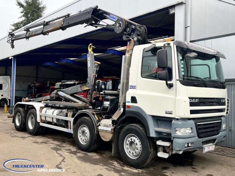 Abrollcontainer of the type DAF CF 85.460 ATE, 8x4 Steel springs, Hiab 244, Gebrauchtmaschine in Apeldoorn (Picture 1)