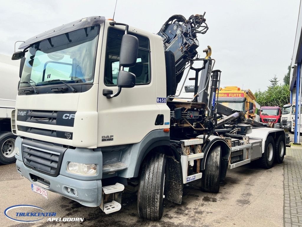 Abrollcontainer van het type DAF CF 85.460 ATE, 8x4 Steel springs, Hiab 244, Gebrauchtmaschine in Apeldoorn (Foto 3)