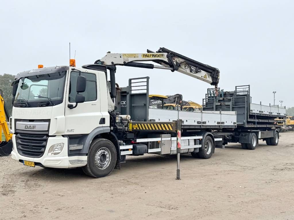 Abrollcontainer del tipo DAF CF400 + 17m Palfinger Crane / kran + Trailer, Gebrauchtmaschine en Veldhoven (Imagen 1)