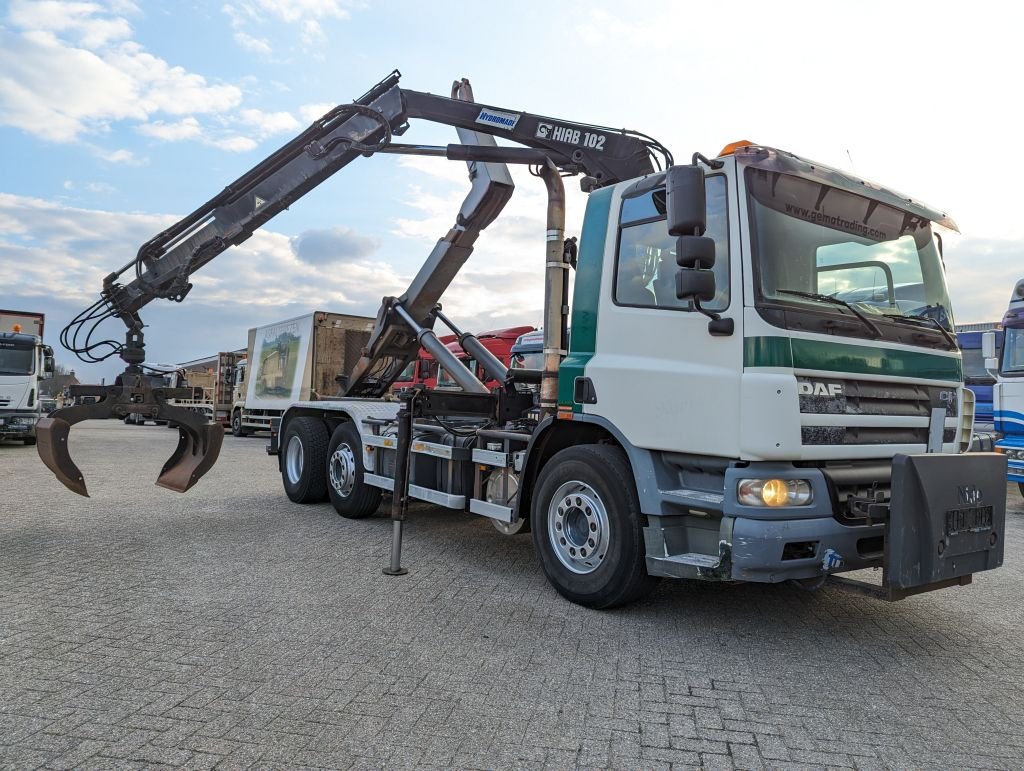 Abrollcontainer Türe ait DAF CF75.250 6x2/4 Daycab Euro3 - Hooklift + Crane Hiab 102-S-2 - So, Gebrauchtmaschine içinde Oud Gastel (resim 2)