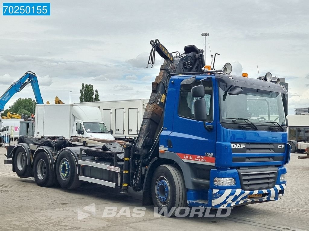 Abrollcontainer типа DAF CF85.410 8X2 25T VDL Palfinger Epsilon Q150Z Kran Lift+Lenkachse, Gebrauchtmaschine в Veghel (Фотография 11)