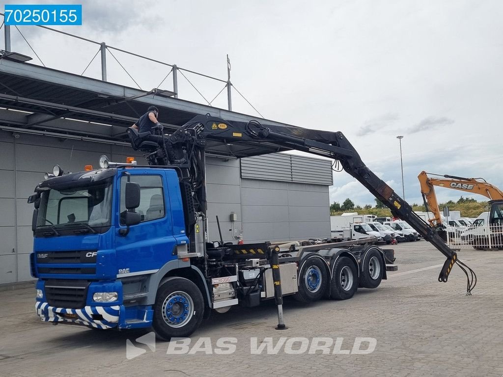 Abrollcontainer typu DAF CF85.410 8X2 25T VDL Palfinger Epsilon Q150Z Kran Lift+Lenkachse, Gebrauchtmaschine w Veghel (Zdjęcie 2)