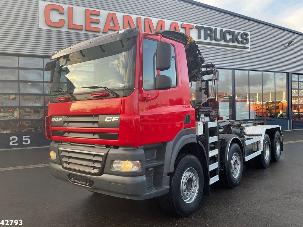 Abrollcontainer van het type DAF FAD 85 CF 460 8x4 Full steel Euro 5 Hiab 20 Tonmeter laadkraan, Gebrauchtmaschine in ANDELST (Foto 2)