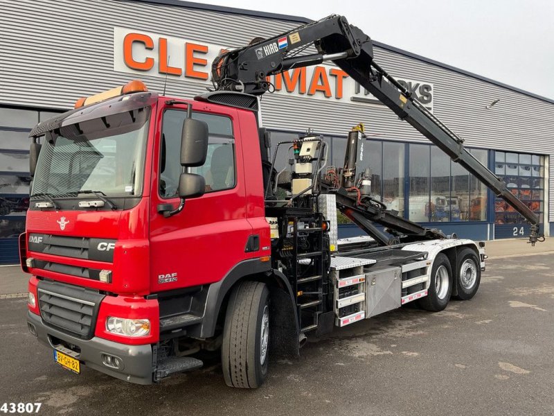 Abrollcontainer du type DAF FAN 85 CF 410 Hiab 16 Tonmeter laadkraan, Gebrauchtmaschine en ANDELST (Photo 1)