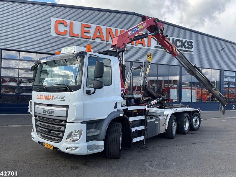 Abrollcontainer of the type DAF FAQ CF 400 8x2 Euro 6 HMF 21 Tonmeter laadkraan, Gebrauchtmaschine in ANDELST (Picture 1)