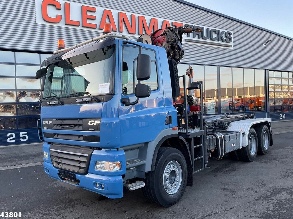 Abrollcontainer of the type DAF FAT 85 CF 410 6x4 Full Steel Manual HMF 16 Tonmeter laadkraan, Gebrauchtmaschine in ANDELST (Picture 7)