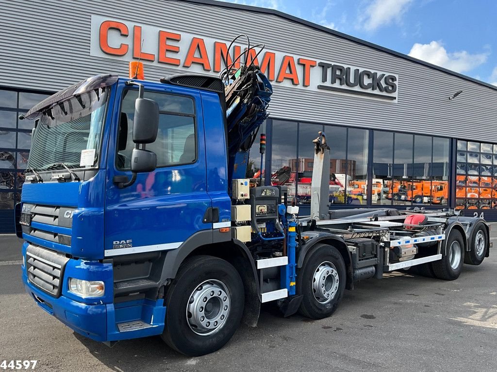 Abrollcontainer van het type DAF FAX 85 CF 360 8x2 Euro 5 Hiab 16 Tonmeter laadkraan, Gebrauchtmaschine in ANDELST (Foto 2)