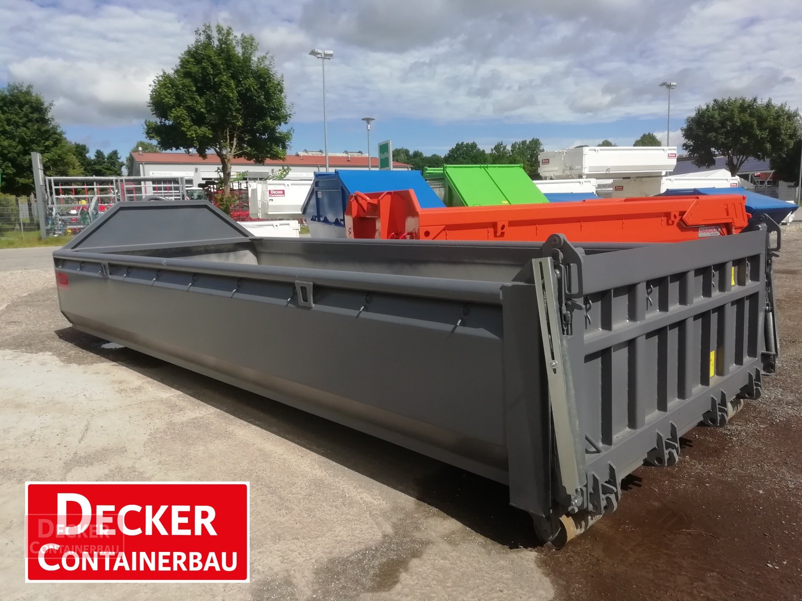 Abrollcontainer от тип Decker Container Abrollcontainer, Bayernbox, Pendelklappe, 11m³, sofort verfügbar, Neumaschine в Armstorf (Снимка 1)