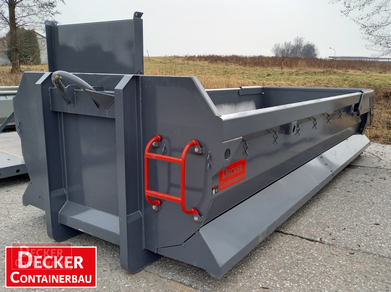 Abrollcontainer a típus Decker Container Abrollcontainer, Halfpipe, HARDOX, ca.14m³, hydr.Heckklappe, Neumaschine ekkor: Armstorf (Kép 4)