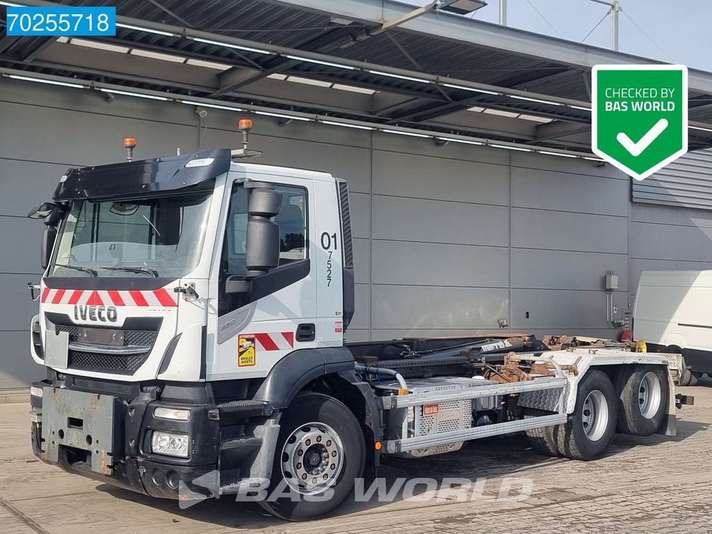 Abrollcontainer del tipo Iveco Stralis 460 6X2 ActiveDay 20t hooklift ACC Euro 6, Gebrauchtmaschine en Veghel (Imagen 1)