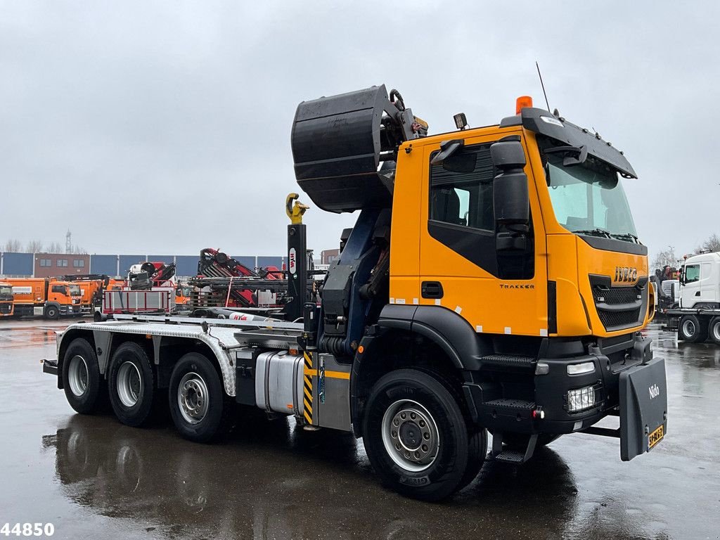 Abrollcontainer du type Iveco Trakker AD380T41W 8x6 Euro 6 HMF 19 Tonmeter Z-kraan, Gebrauchtmaschine en ANDELST (Photo 5)