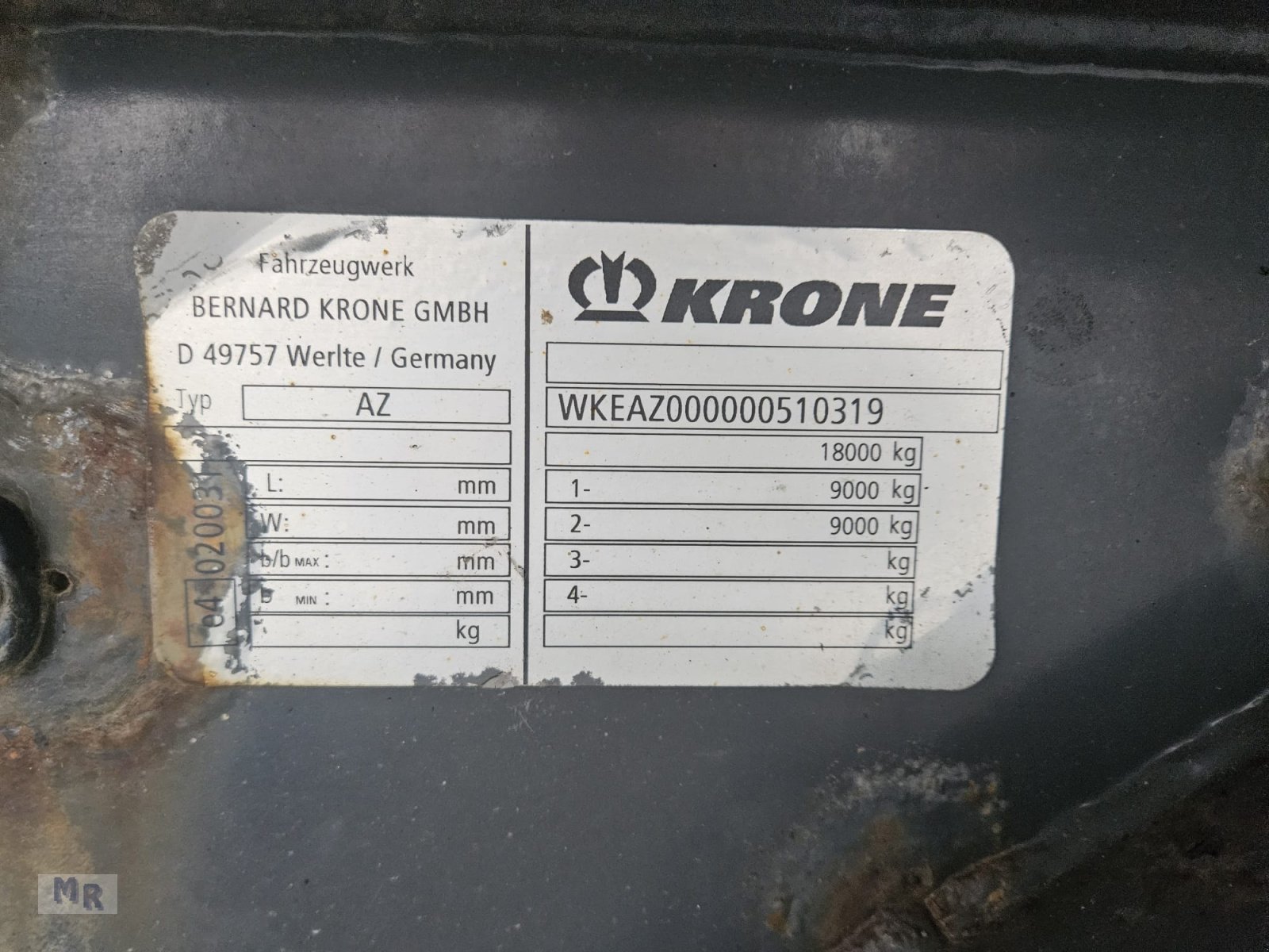 Abrollcontainer του τύπου Krone AZ Interne NR. 10319, Gebrauchtmaschine σε Greven (Φωτογραφία 15)