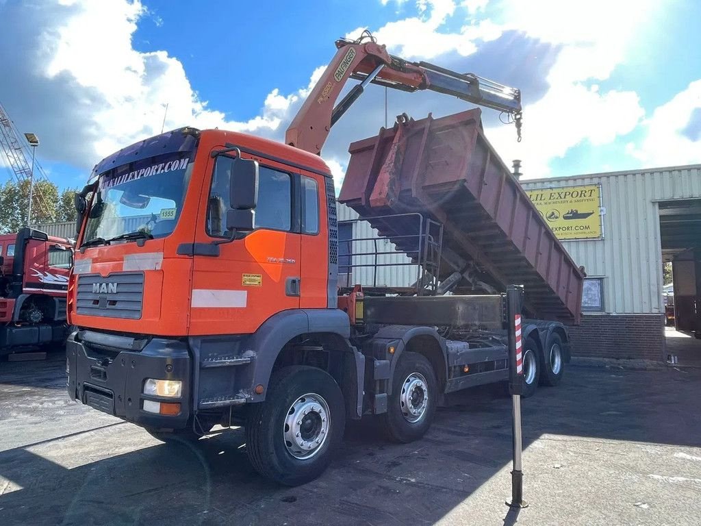 Abrollcontainer des Typs MAN TGA 35.360 Kipper Container Palfinger PK15500 Crane 8x4 Full Ste, Gebrauchtmaschine in 'S-Hertogenbosch (Bild 1)