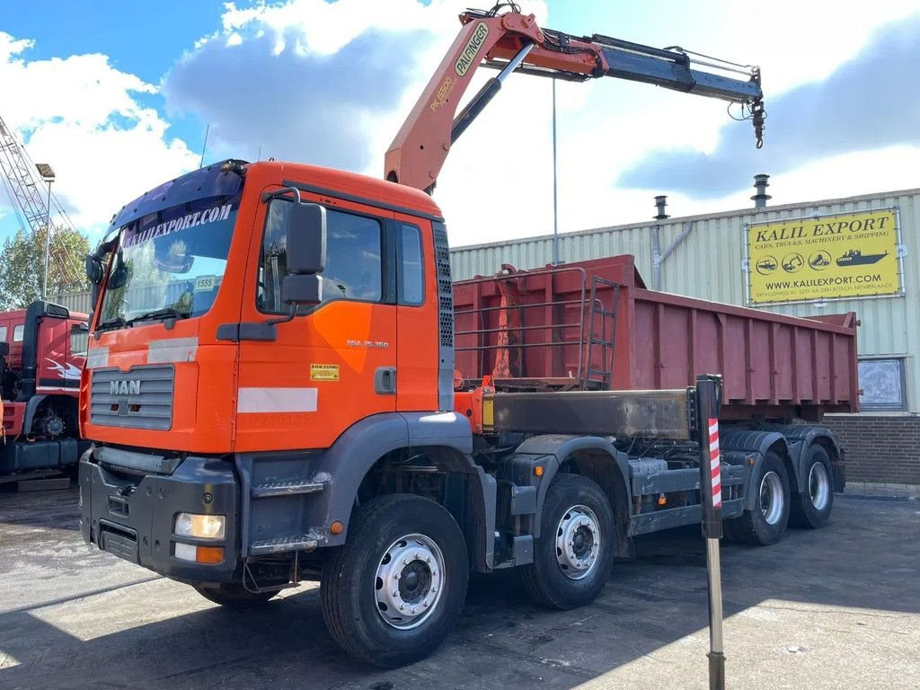 Abrollcontainer des Typs MAN TGA 35.360 Kipper Container Palfinger PK15500 Crane 8x4 Full Ste, Gebrauchtmaschine in 'S-Hertogenbosch (Bild 3)