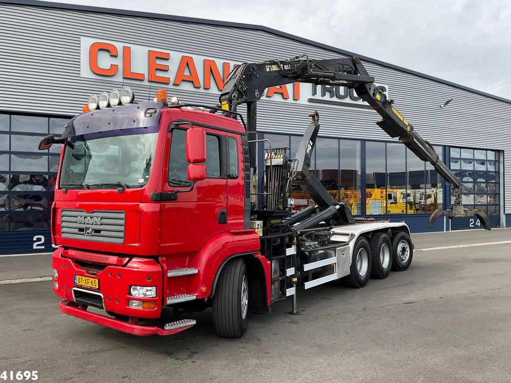 Abrollcontainer of the type MAN TGA 35.400 8x4 Loglift 16 Tonmeter Z-kraan, Gebrauchtmaschine in ANDELST (Picture 1)