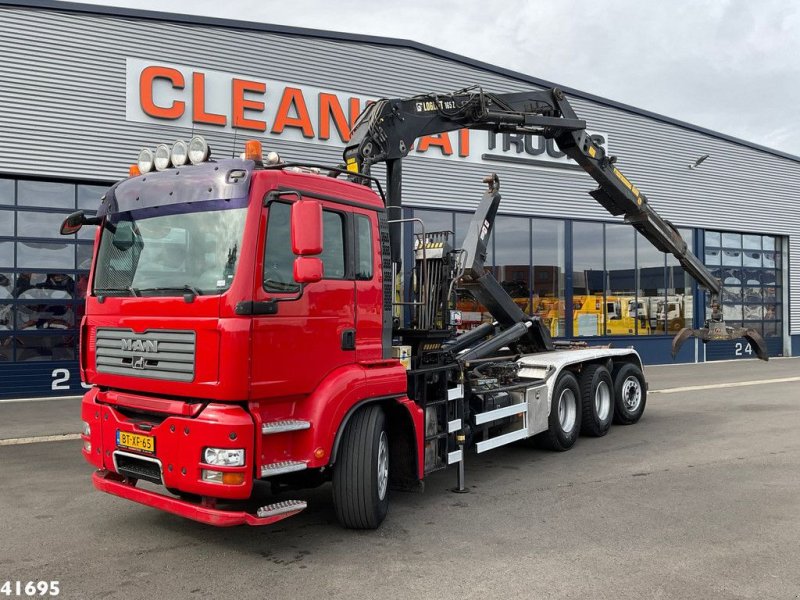 Abrollcontainer typu MAN TGA 35.400 8x4 Loglift 16 Tonmeter Z-kraan, Gebrauchtmaschine v ANDELST (Obrázok 1)