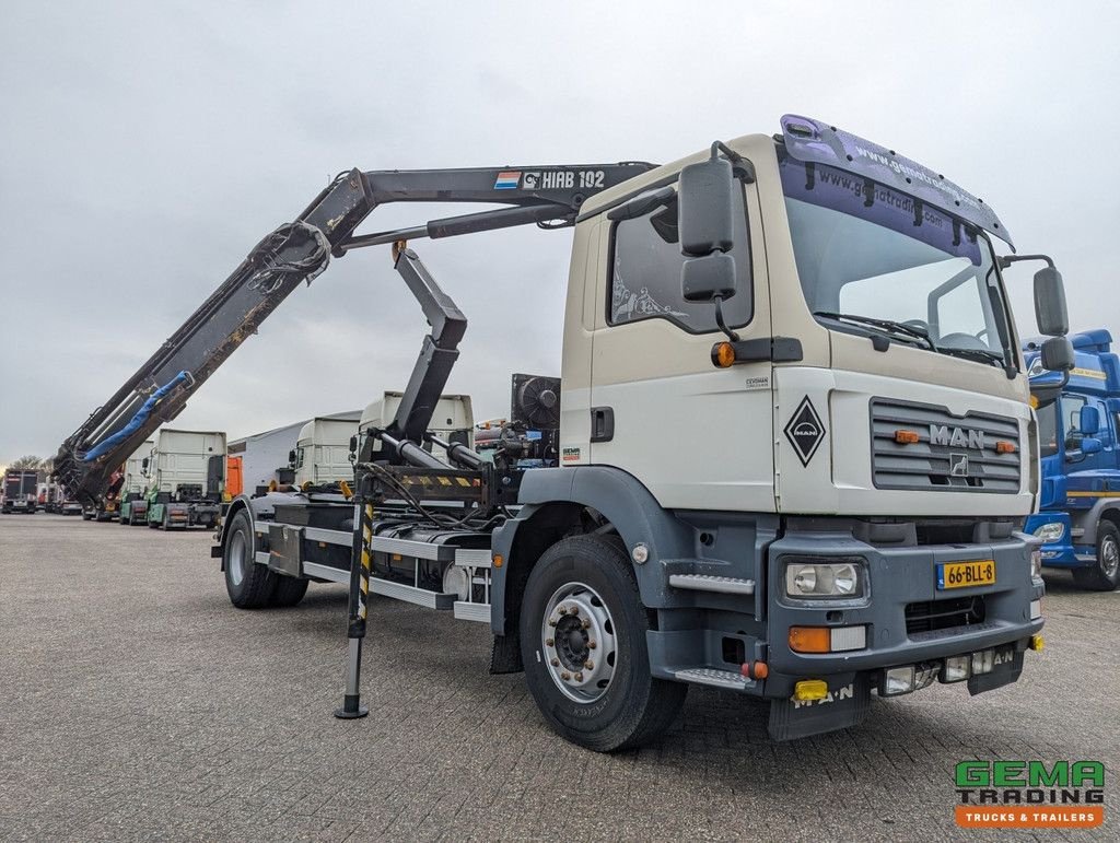 Abrollcontainer от тип MAN TGM 18.240 4x2 Daycab Euro3 -Handgeschakeld - Haakarm 12T - Hiab, Gebrauchtmaschine в Oud Gastel (Снимка 2)