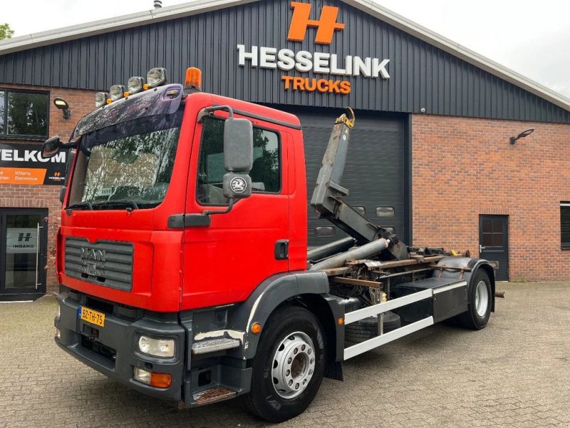Abrollcontainer tipa MAN TGM 18.330 5M Marrel Hooklift Haakarm 393.540KM NL Truck!, Gebrauchtmaschine u Saasveld