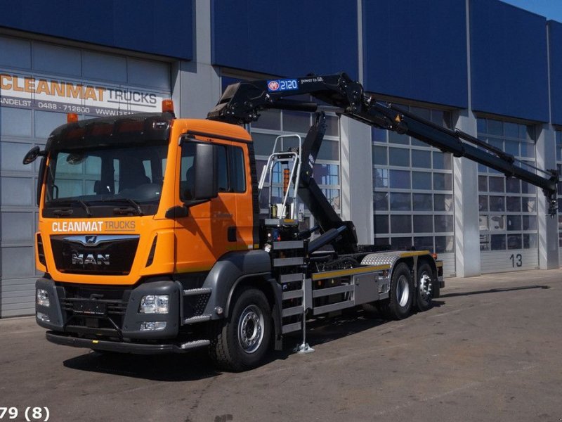 Abrollcontainer tip MAN TGS 26.420 HMF 21 ton/meter laadkraan, Gebrauchtmaschine in ANDELST (Poză 1)