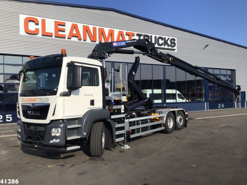 Abrollcontainer of the type MAN TGS 26.430 HMF 23 ton/meter laadkraan, Gebrauchtmaschine in ANDELST (Picture 1)