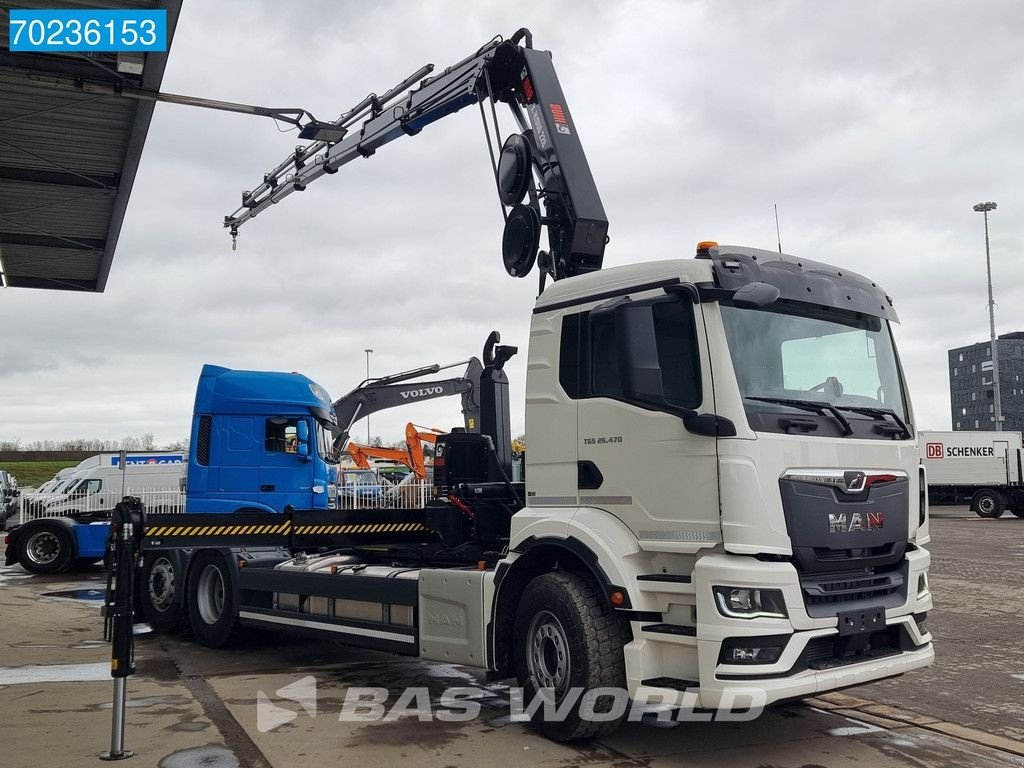 Abrollcontainer Türe ait MAN TGS 26.470 6X2 HIAB X HIDUO 228-6 Crane Kran + Hook 6x2*4 Euro 6, Neumaschine içinde Veghel (resim 3)