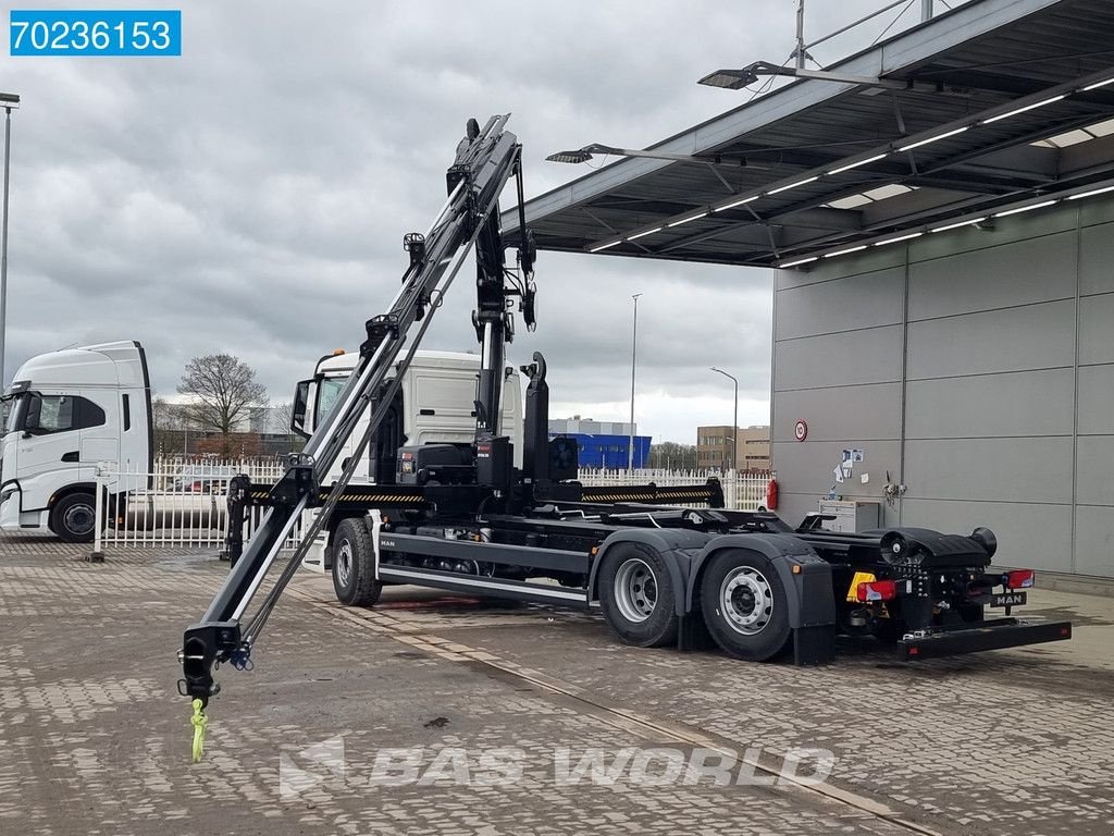 Abrollcontainer Türe ait MAN TGS 26.470 6X2 HIAB X HIDUO 228-6 Crane Kran + Hook 6x2*4 Euro 6, Neumaschine içinde Veghel (resim 7)