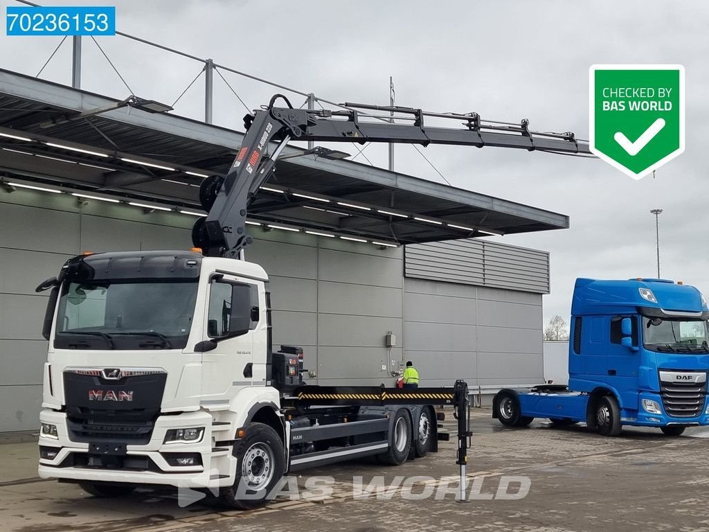 Abrollcontainer Türe ait MAN TGS 26.470 6X2 HIAB X HIDUO 228-6 Crane Kran + Hook 6x2*4 Euro 6, Neumaschine içinde Veghel (resim 1)