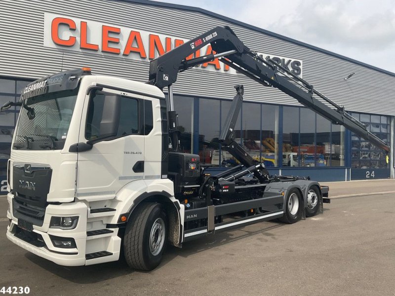 Abrollcontainer van het type MAN TGS 26.470 Hiab 22 Tonmeter laadkraan NEW AND UNUSED!, Neumaschine in ANDELST (Foto 1)