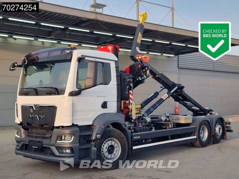 Abrollcontainer Türe ait MAN TGS 26.480 6X2 NEW! Fassi F235A Kran Crane Hyva 20-57-S Lift+Len, Neumaschine içinde Veghel (resim 1)