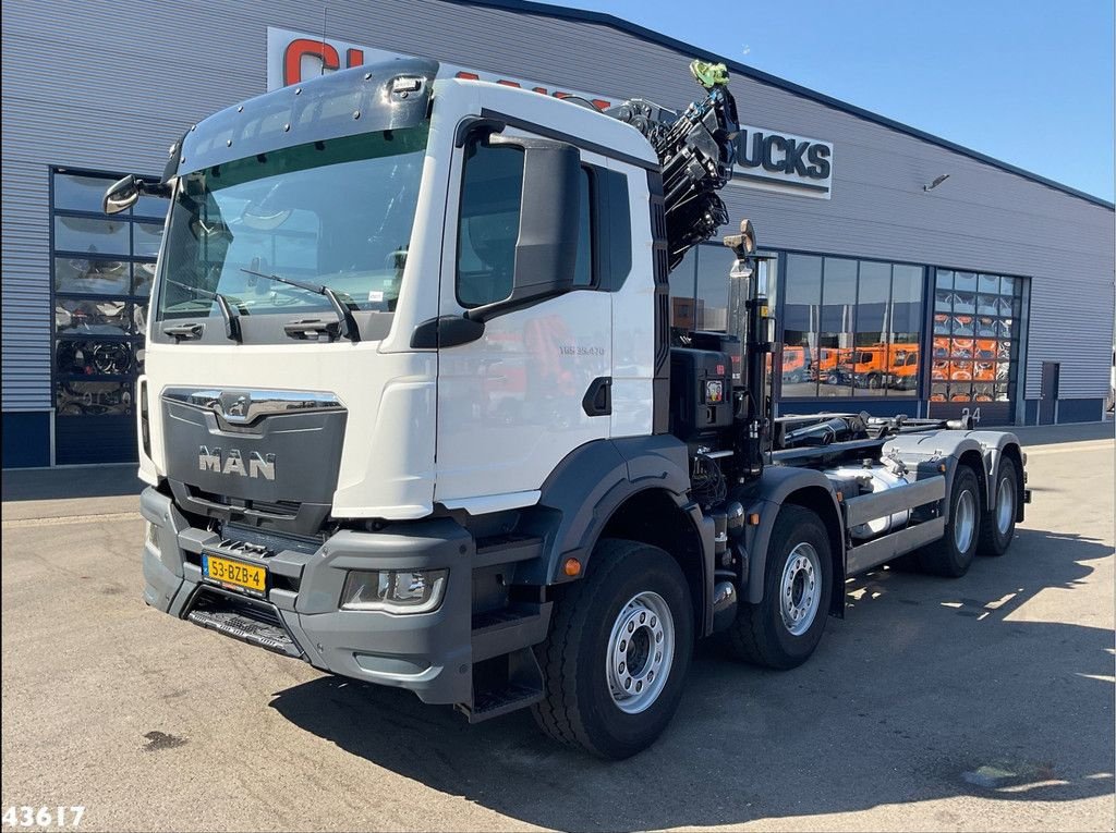 Abrollcontainer du type MAN TGS 32.470 8x4 Euro 6 Hiab 22 Tonmeter laadkraan Just 68.765 Km!, Gebrauchtmaschine en ANDELST (Photo 7)