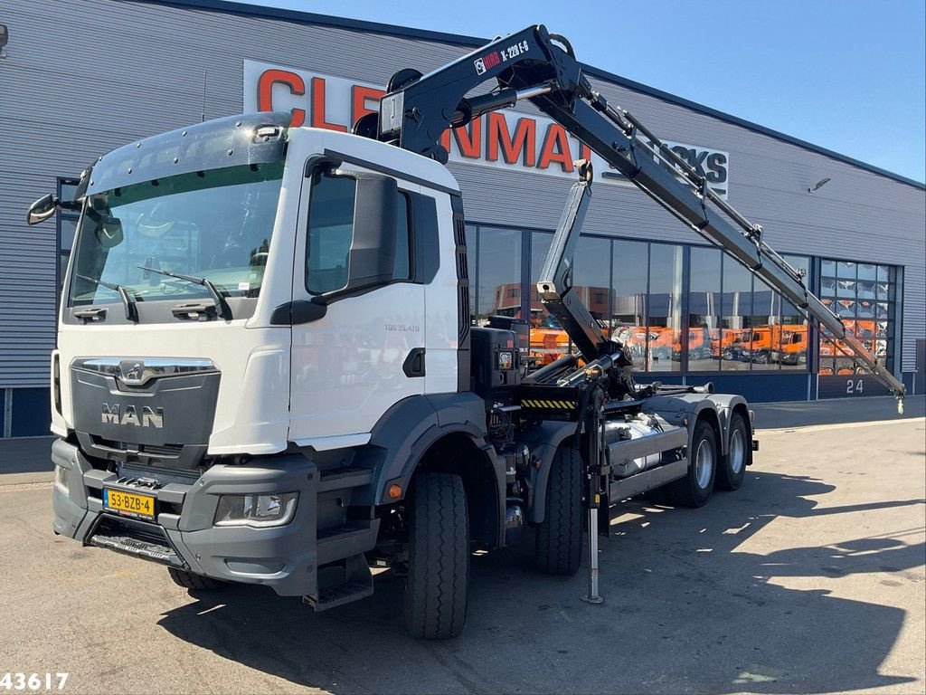 Abrollcontainer del tipo MAN TGS 32.470 8x4 Euro 6 Hiab 22 Tonmeter laadkraan Just 68.765 Km!, Gebrauchtmaschine en ANDELST (Imagen 1)