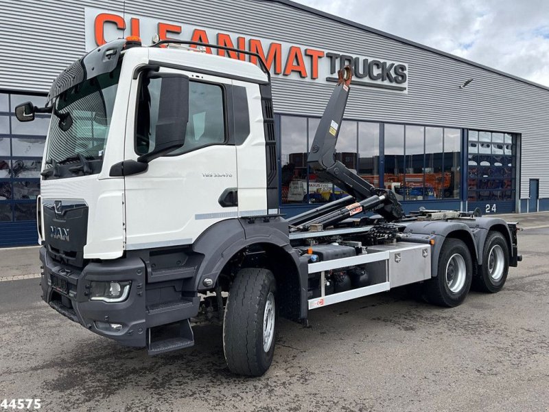 Abrollcontainer от тип MAN TGS 33.470 6x4 Euro 6 Full Steel AJK 20 Ton haakarmsysteem, Gebrauchtmaschine в ANDELST (Снимка 1)