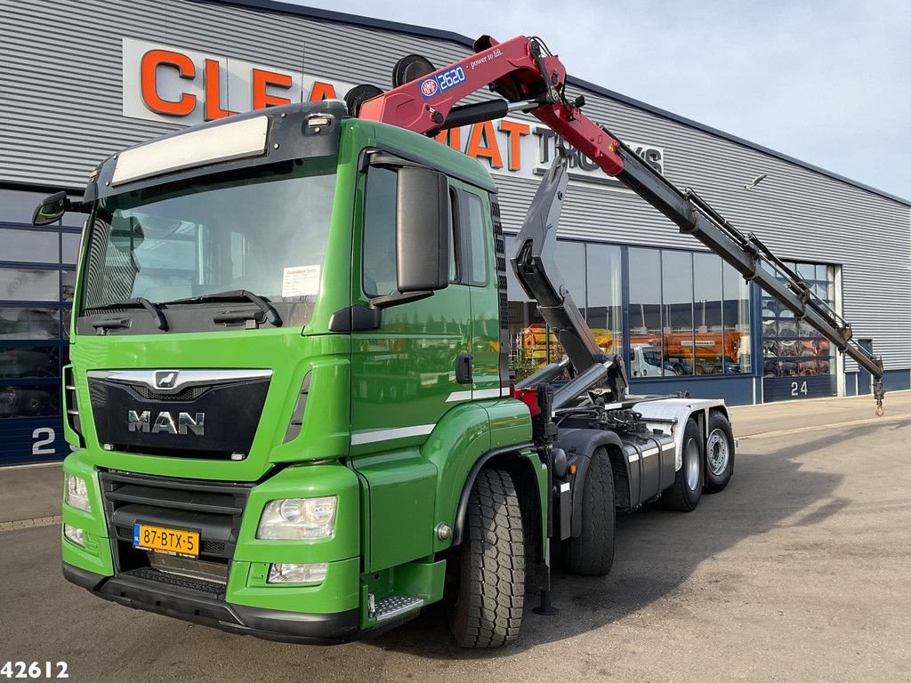 Abrollcontainer of the type MAN TGS 35.460 8x2 Euro 6 HMF 26 Tonmeter laadkraan, Gebrauchtmaschine in ANDELST (Picture 1)