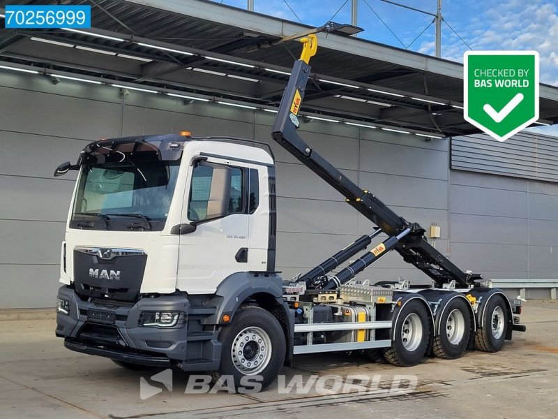 Abrollcontainer от тип MAN TGS 35.480 8X4 NEW! HYVA 26-62 SK Lift+Lenkachse Euro 6, Neumaschine в Veghel (Снимка 1)