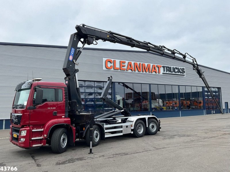 Abrollcontainer van het type MAN TGS 35.480 8x4H Euro 6 HMF 40 Tonmeter laadkraan + Fly-Jib, Gebrauchtmaschine in ANDELST (Foto 1)