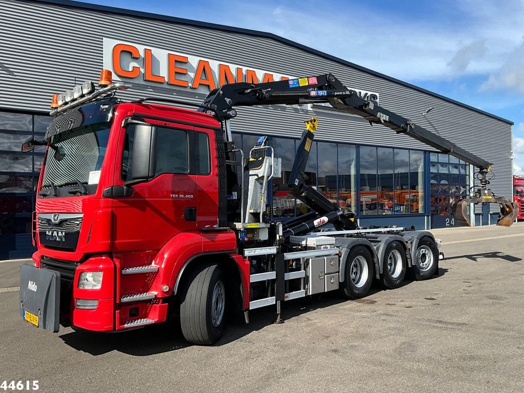 Abrollcontainer of the type MAN TGS 36.460 8x4 Euro 6 HMF 19 Tonmeter Z-kraan, Gebrauchtmaschine in ANDELST (Picture 1)