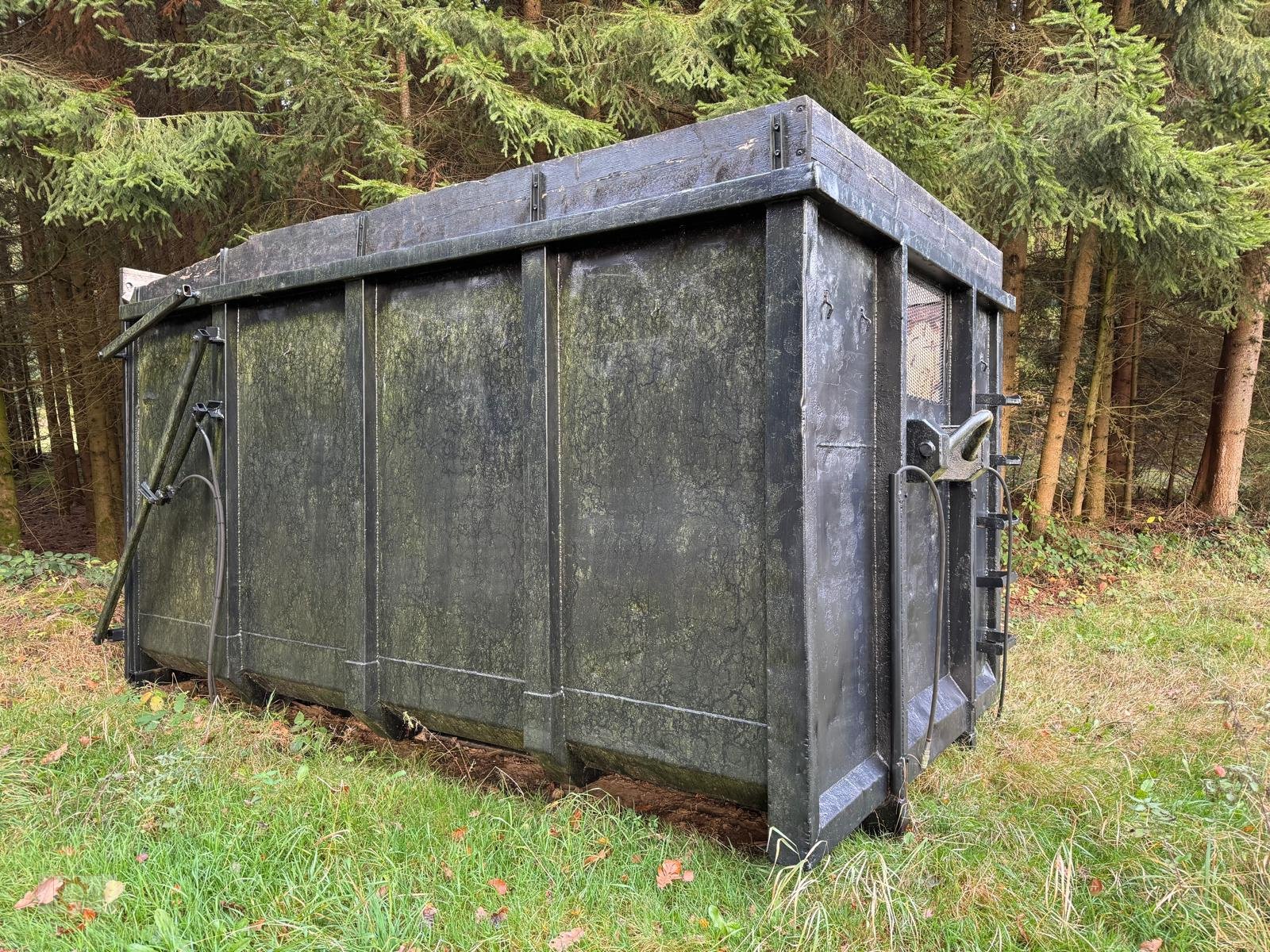 Abrollcontainer от тип MS Häckselcontainer Hydraulische Heckklappe Container Hakenlift, Gebrauchtmaschine в Tiefenbach (Снимка 1)