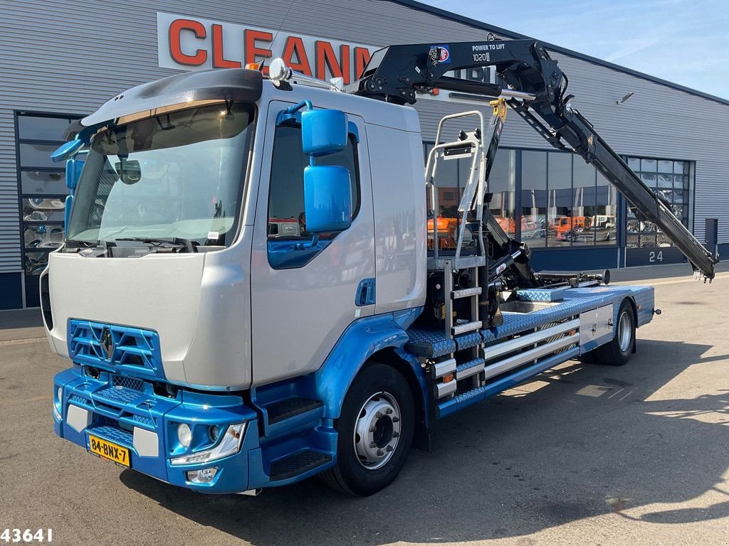 Abrollcontainer tipa Renault D 240 Euro 6 HMF 10 Tonmeter laadkraan Just 66.850 km!, Gebrauchtmaschine u ANDELST (Slika 1)