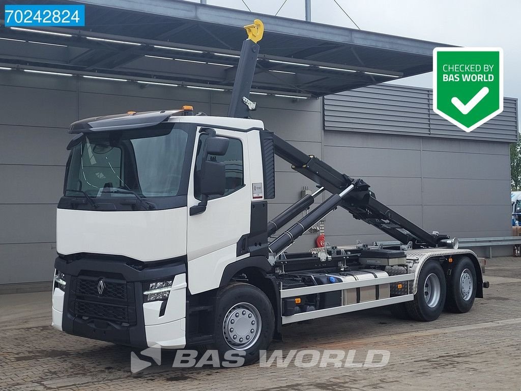 Abrollcontainer tip Renault T 480 6X2 NEW! Hyva 26-65 S Lift+Lenkachse GSR Smart tacho 2, Neumaschine in Veghel (Poză 1)