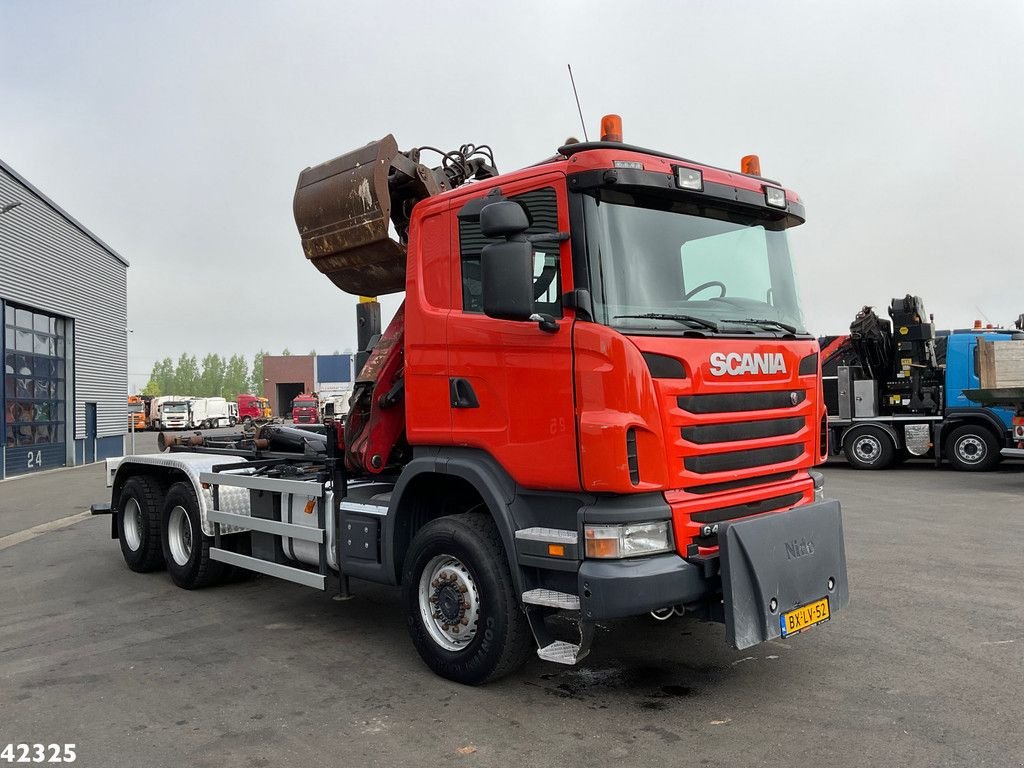 Abrollcontainer van het type Scania G 400 6x6 HMF 16 ton/meter Z-kraan Full steel, Gebrauchtmaschine in ANDELST (Foto 5)