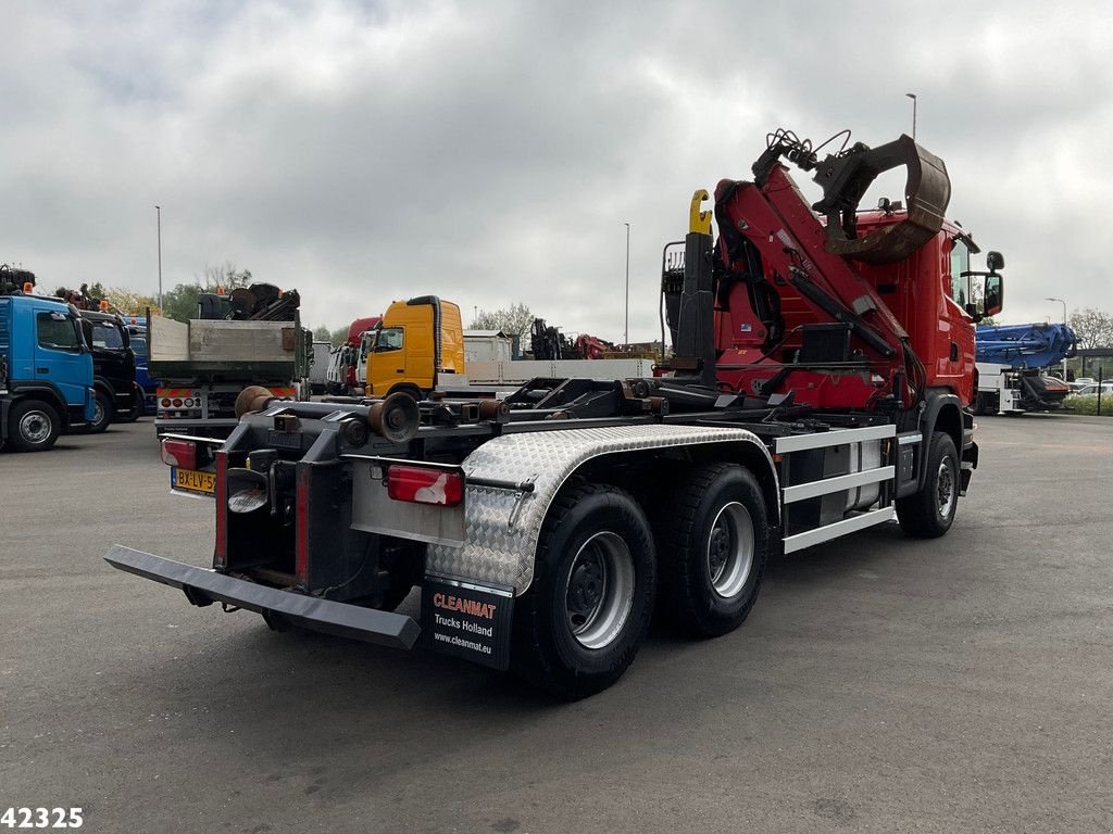 Abrollcontainer tip Scania G 400 6x6 HMF 16 ton/meter Z-kraan Full steel, Gebrauchtmaschine in ANDELST (Poză 4)