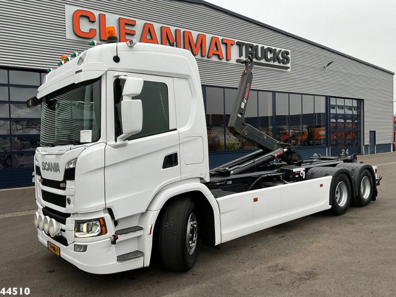 Abrollcontainer от тип Scania G 410 Euro 6 Multilift 26 Ton haakarmsysteem Just 216.810 km!, Gebrauchtmaschine в ANDELST (Снимка 1)