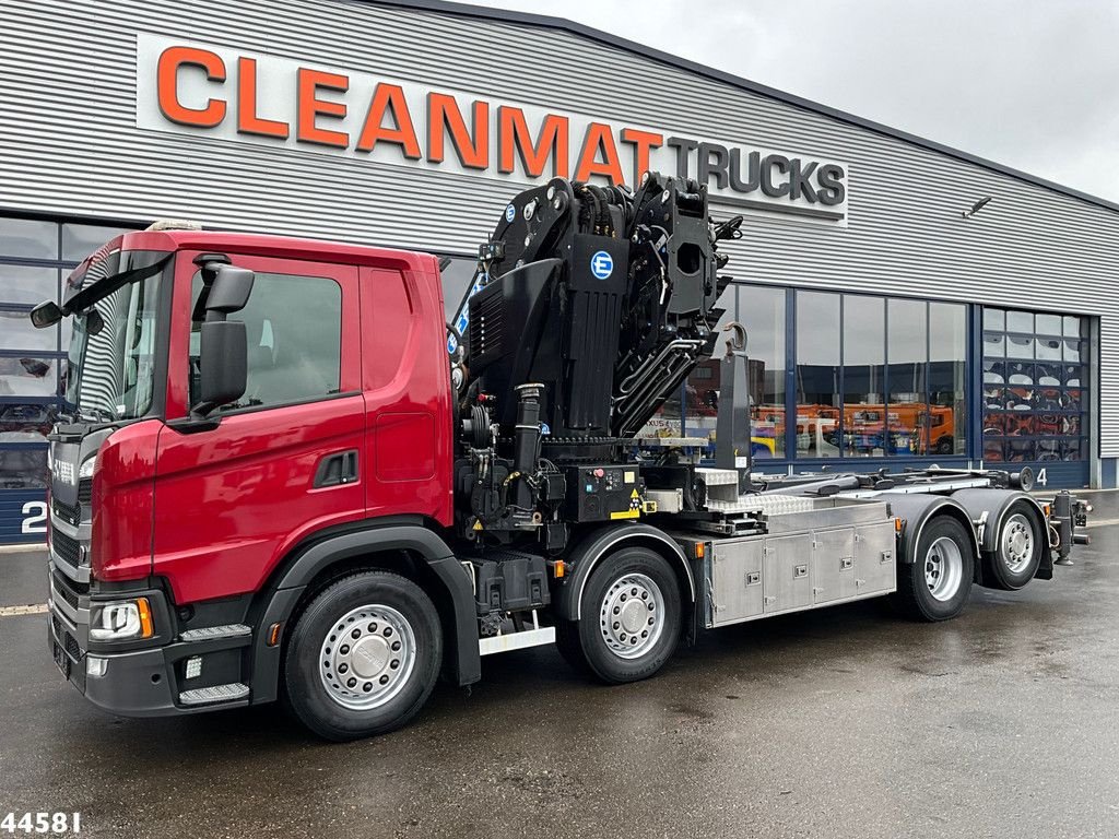 Abrollcontainer of the type Scania G 450 8x2 Euro 6 Effer 65 Tonmeter laadkraan + Fly-Jib Just 115., Gebrauchtmaschine in ANDELST (Picture 2)