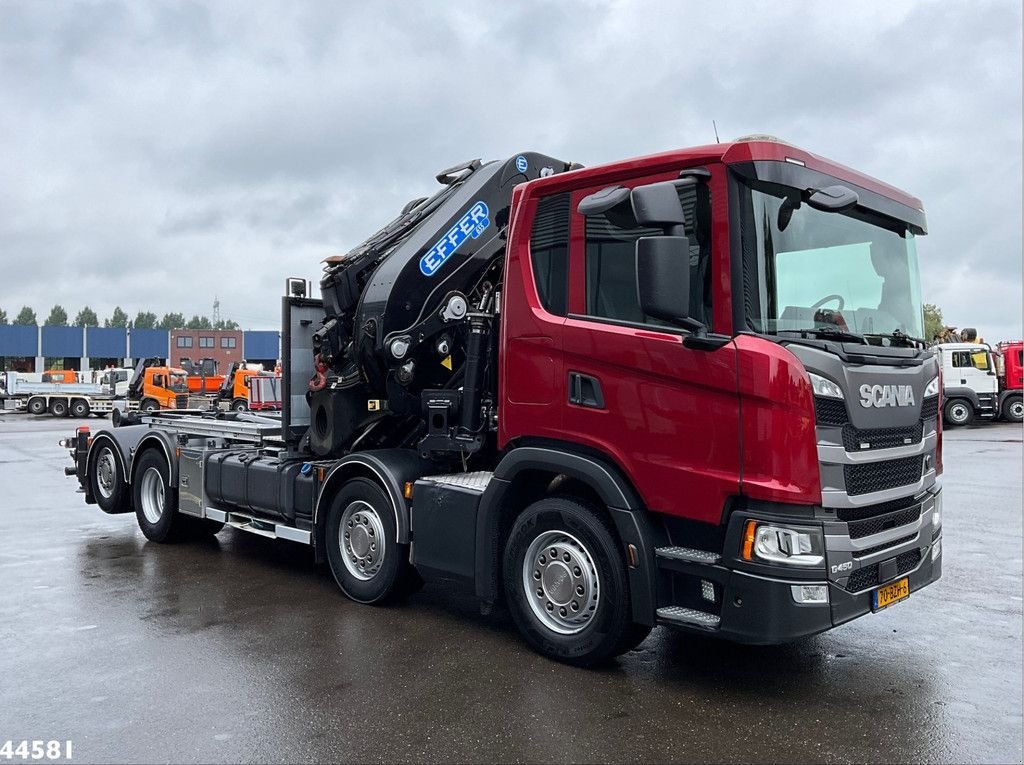 Abrollcontainer du type Scania G 450 8x2 Euro 6 Effer 65 Tonmeter laadkraan + Fly-Jib Just 115., Gebrauchtmaschine en ANDELST (Photo 3)