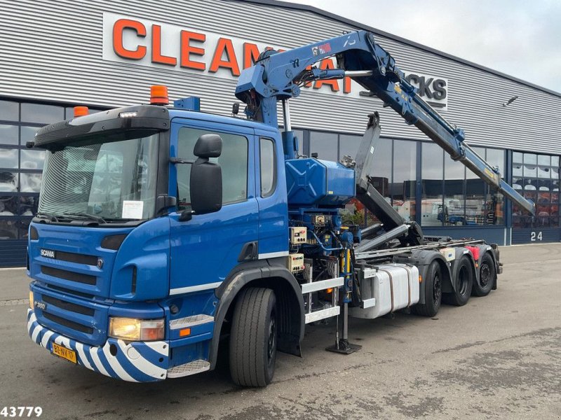 Abrollcontainer of the type Scania P 360 8x2 Hiab 21 Tonmeter laadkraan, Gebrauchtmaschine in ANDELST (Picture 1)