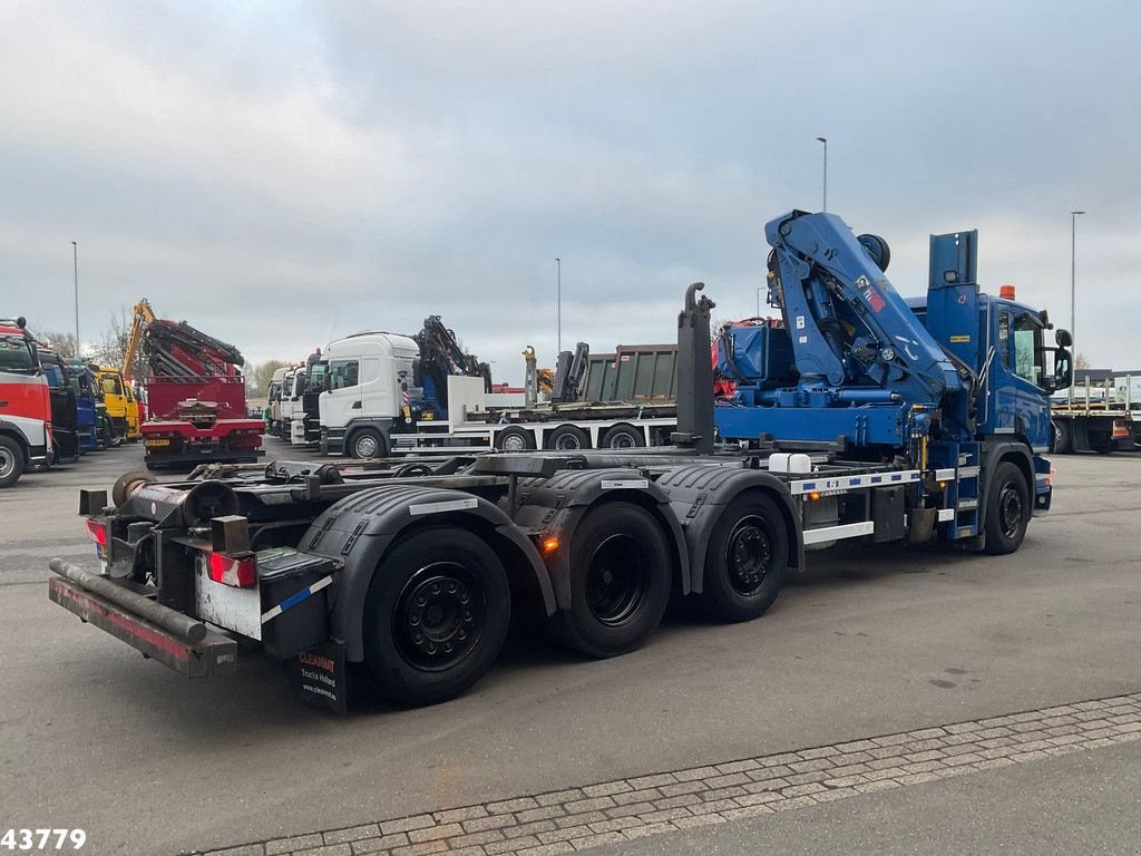 Abrollcontainer Türe ait Scania P 360 8x2 Hiab 21 Tonmeter laadkraan, Gebrauchtmaschine içinde ANDELST (resim 4)