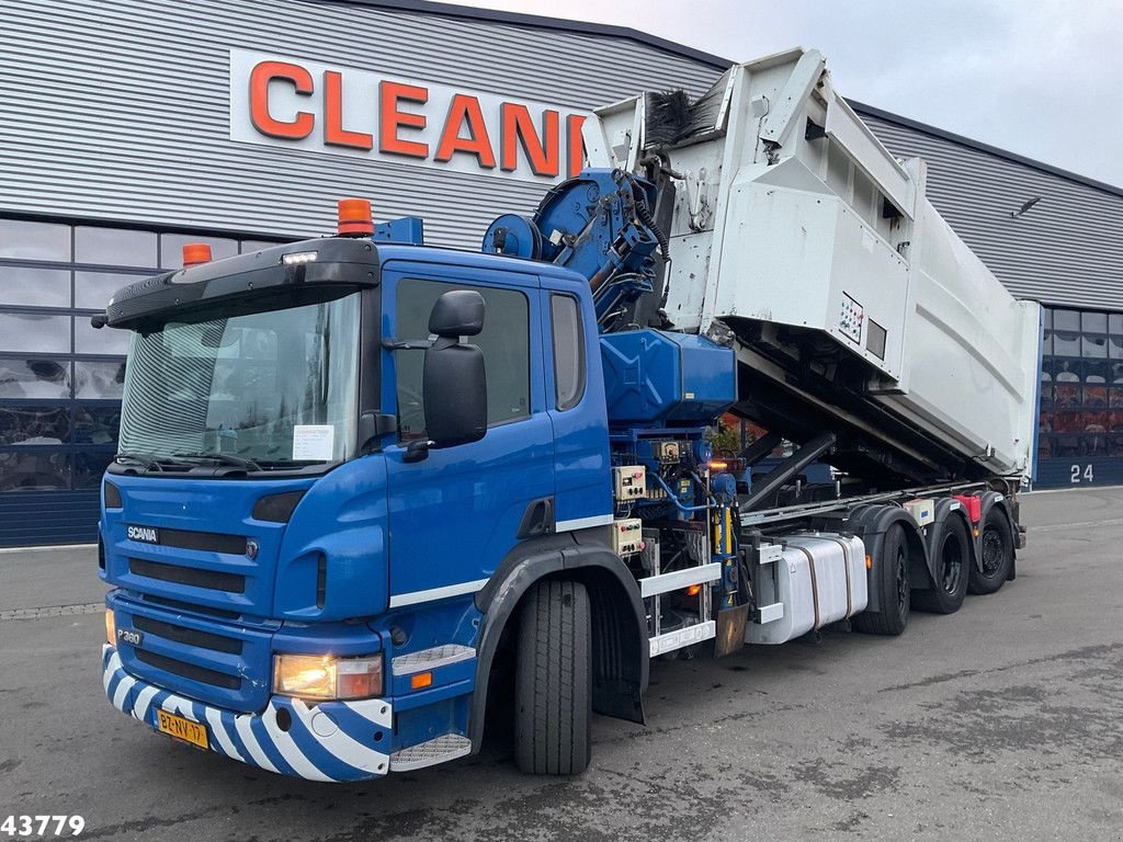 Abrollcontainer of the type Scania P 360 8x2 Hiab 21 Tonmeter laadkraan, Gebrauchtmaschine in ANDELST (Picture 2)